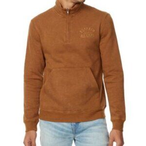 Vintage Acid Wash BUFFALO David Bitton Brown Fleece All Stars Sweatshirt | Med